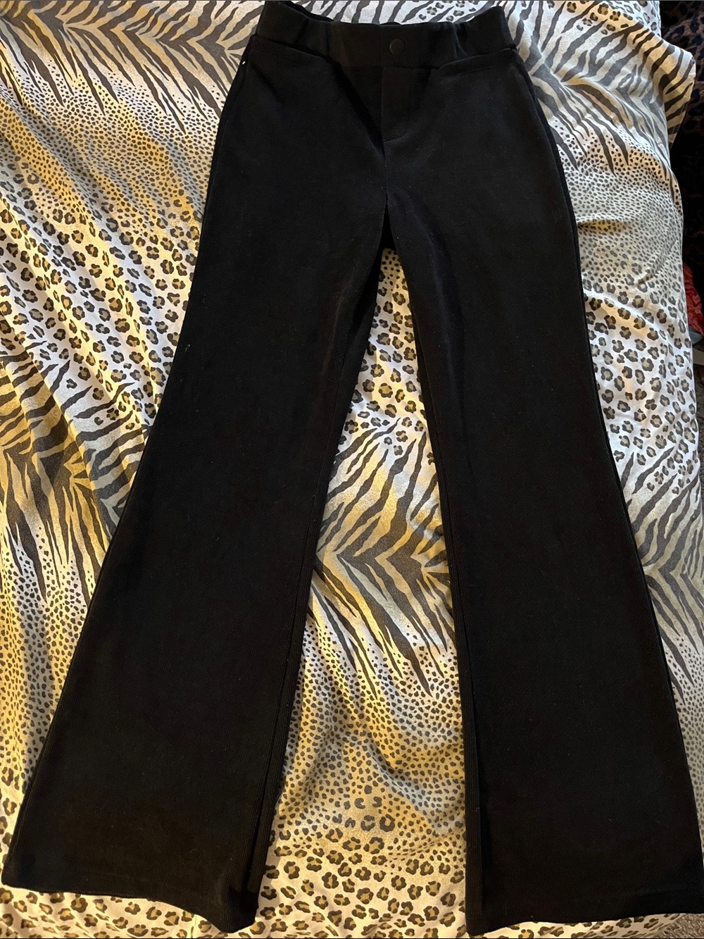 iris Black Boot Cut Flare Pants